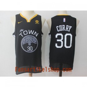 NBA Golden State Warriors Trikot Stephen Curry 30 Nike 2017-18 Schwarz Swingman - Herren